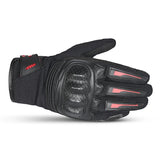 BELA DRIFT Moto Textil Luvas Preto Vermelho