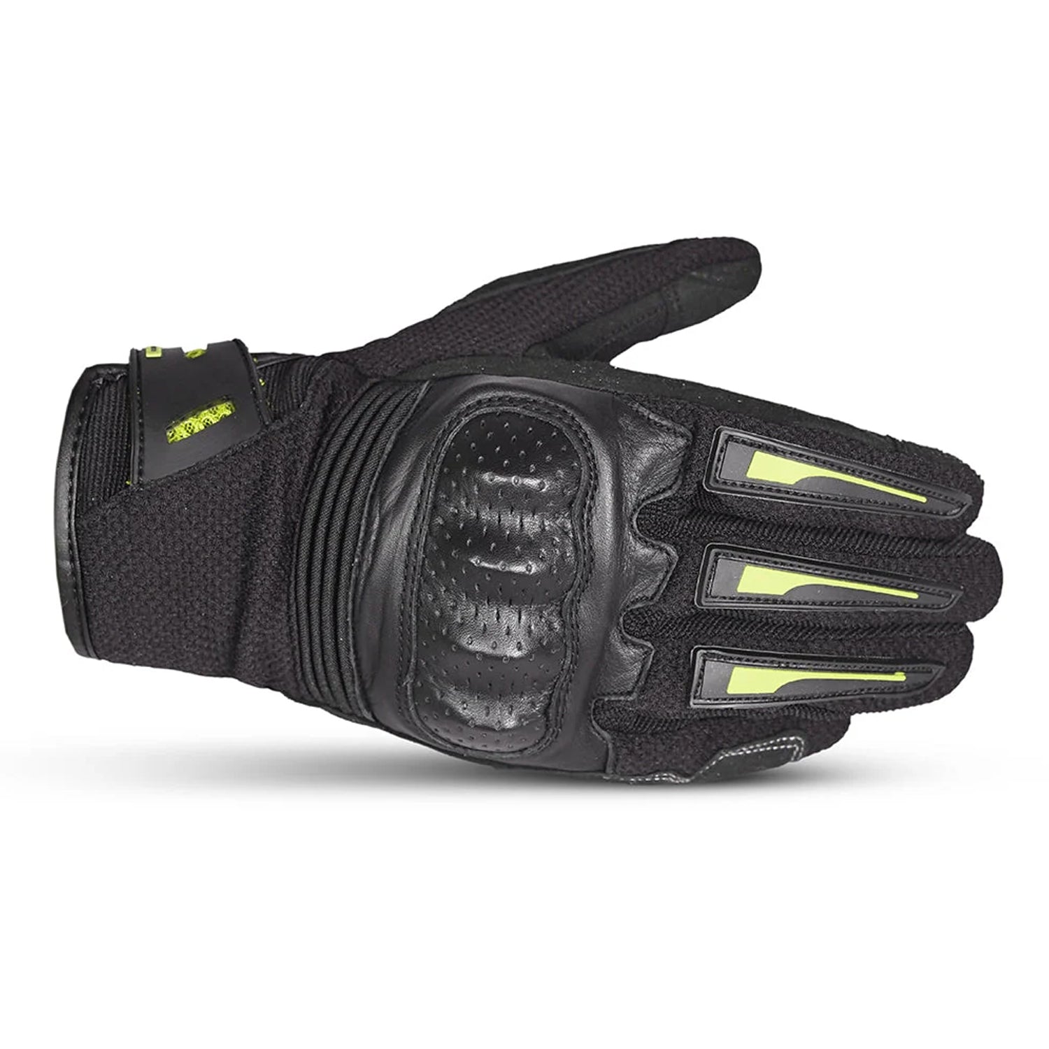 BELA DRIFT Motorcycle Textile Gloves Black Fluorescent Yellow – 2 – Maximomoto PT