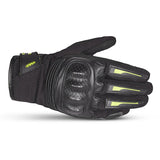 BELA DRIFT Motorcycle Textile Gloves Black Fluorescent Yellow