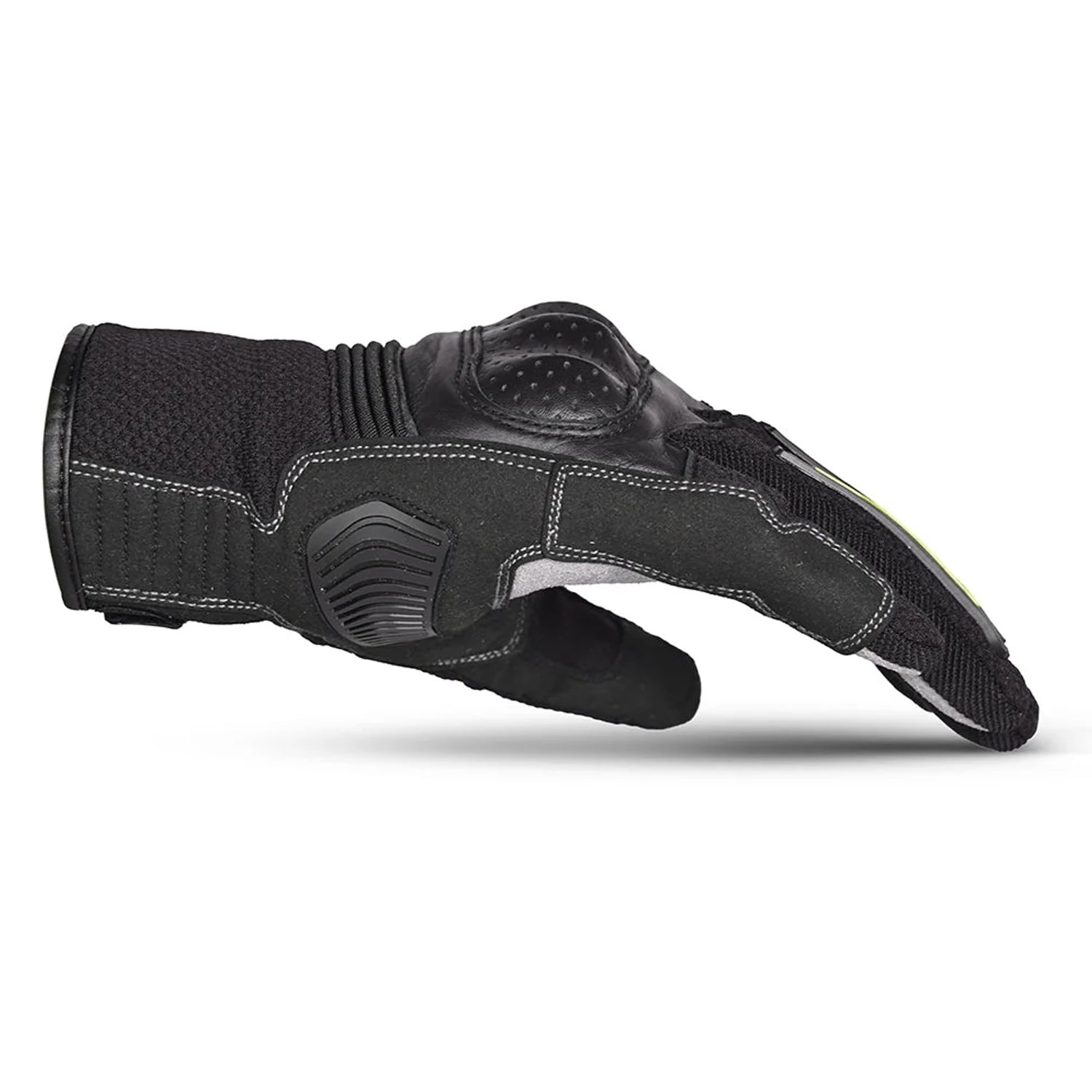 BELA DRIFT Motorcycle Textile Gloves Black Fluorescent Yellow – 4 – Maximomoto PT