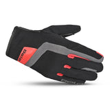 Linda Galaxy Winter WP Motorcycle Textile Gloves Black Red