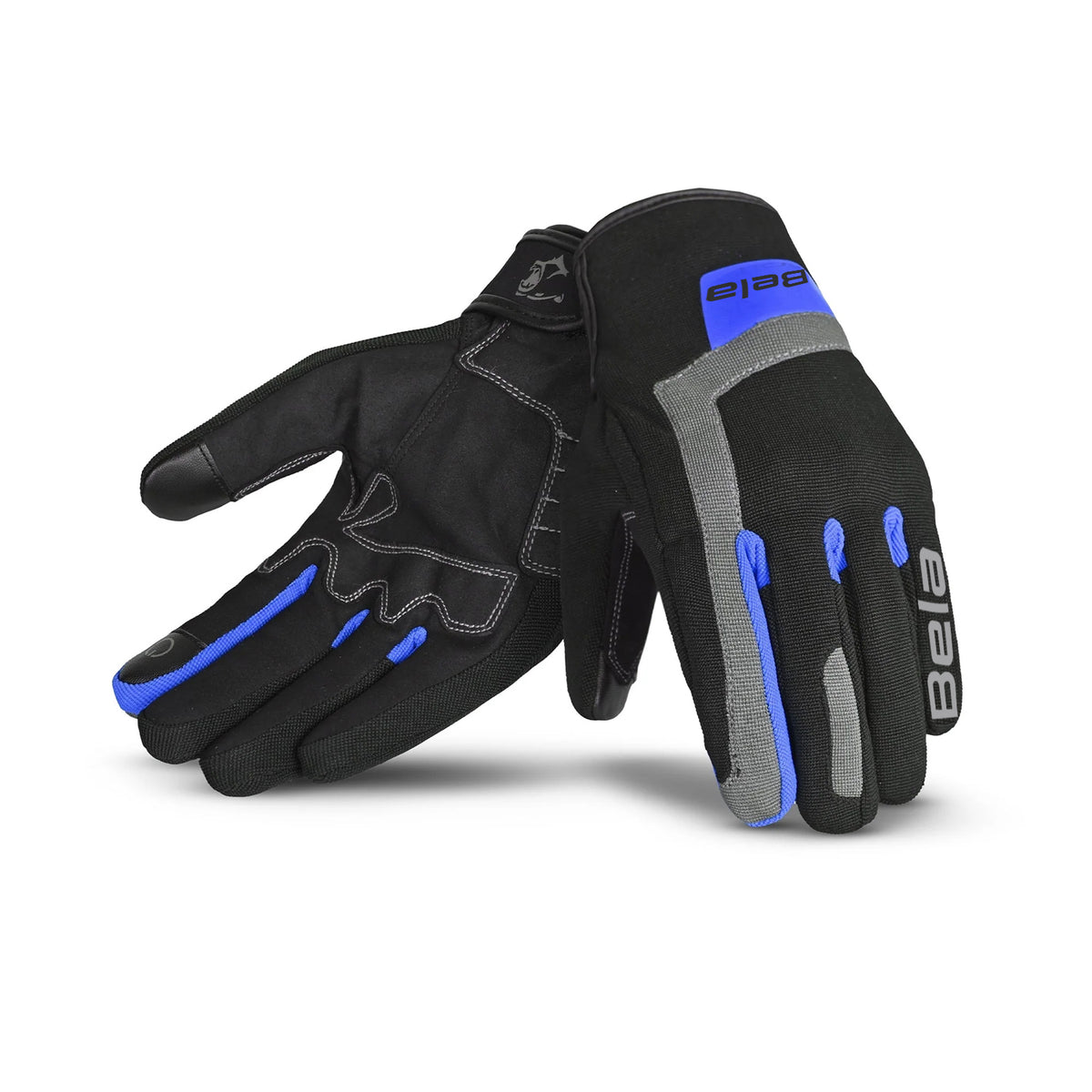 Linda Galaxy Winter WP Motorcycle Textile Gloves Black Blue
