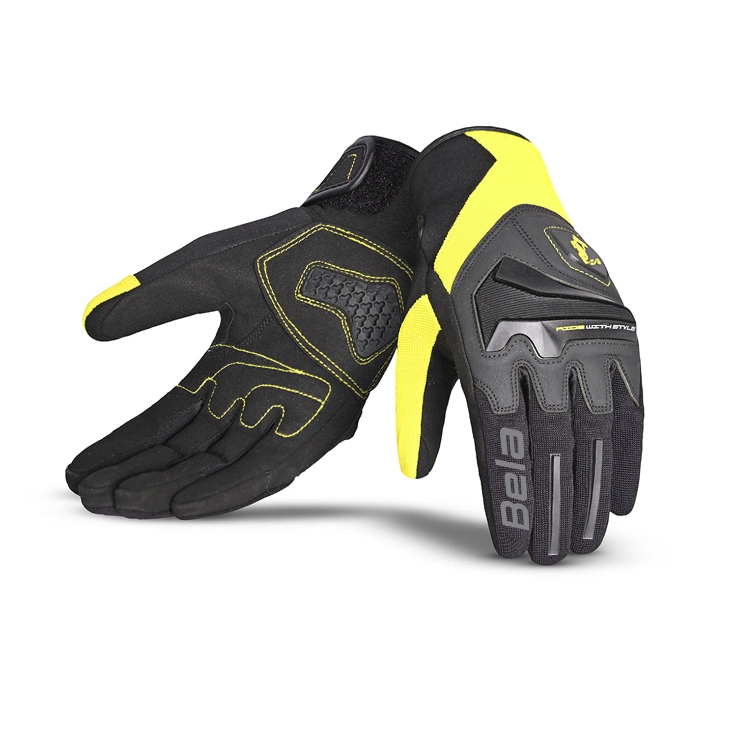 BELA STAR Moto Têxtil Men's Gloves Yellow Black – 1 – Maximomoto PT