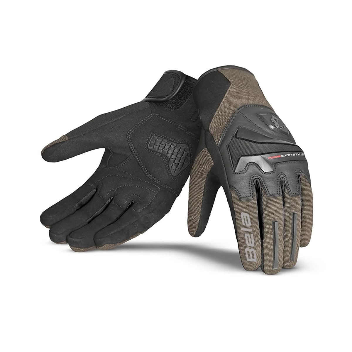 BELA STAR Luvas De Moto Homem Textil Preto Marrón