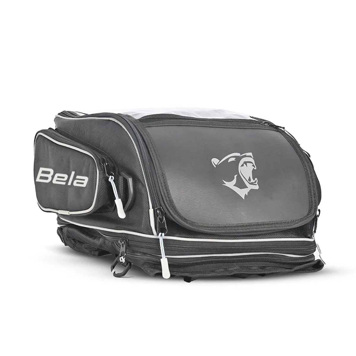 BELA Moto Multi Mochila Couro Textil Preto