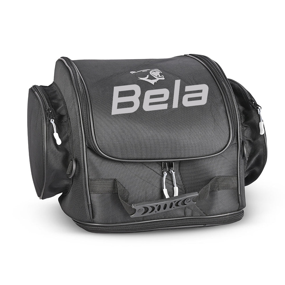 BELA Motorcycle Safety Leather Textile Backpack Black