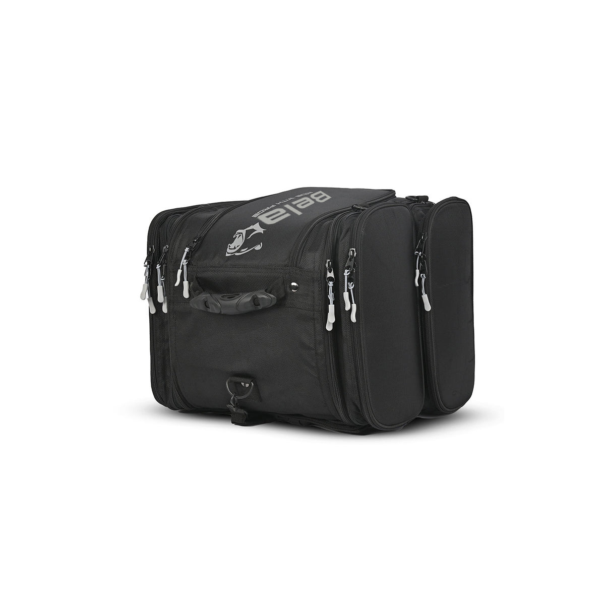 BELA Secure Moto Leather Textile Backpack Black