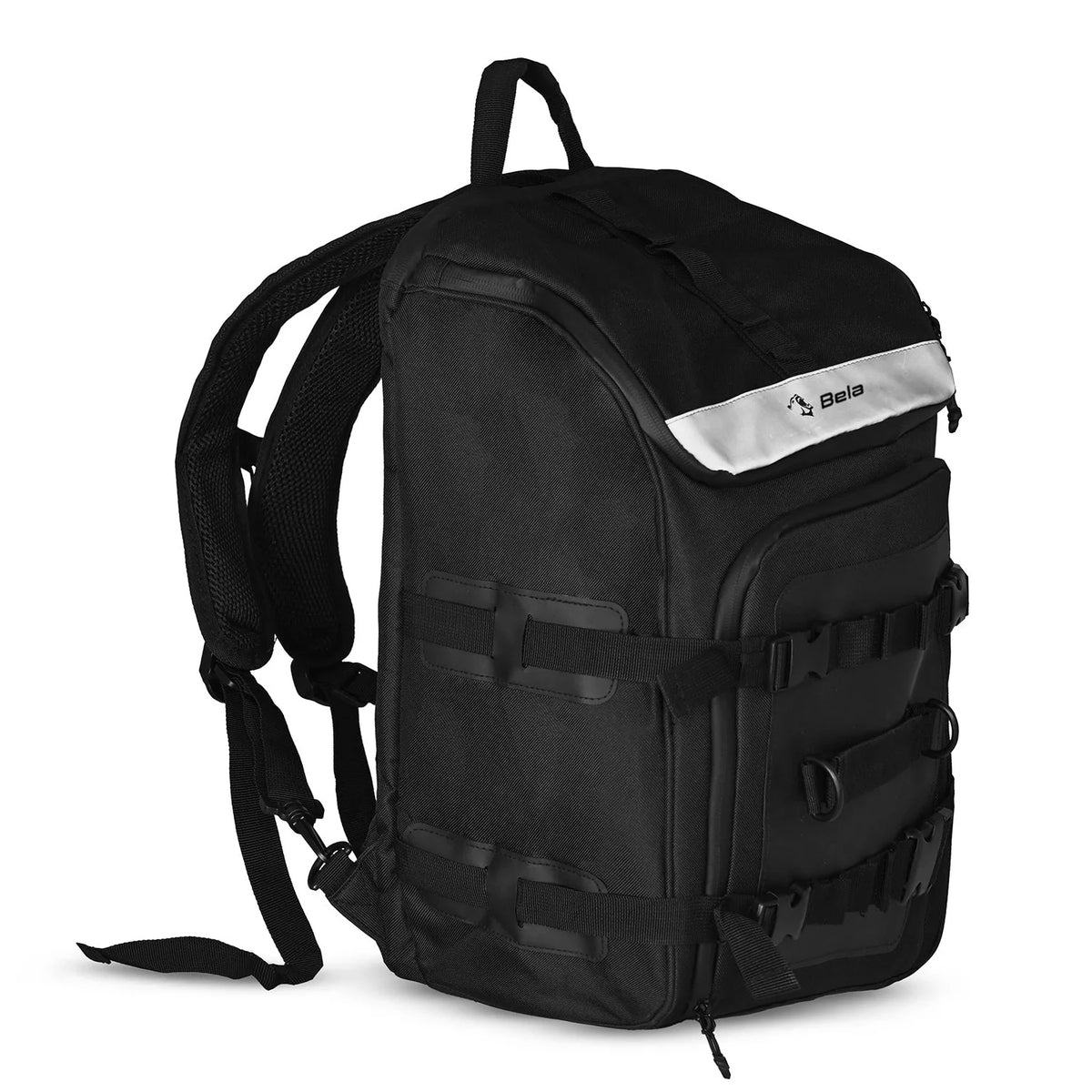 BELA SKULL SACK Motorcycle Textile Backpack Black