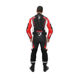 BELA MAVERICK 1 PC Fatos De Moto Branco Preto Vermelho