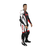 BELA MAVERICK 1 PC Fatos De Moto Branco Preto Vermelho