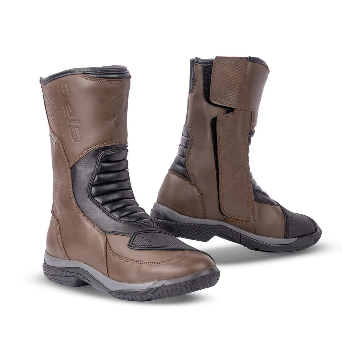 BELA NAVIGATOR ACE Botas De Moto Touring Couro Marrón