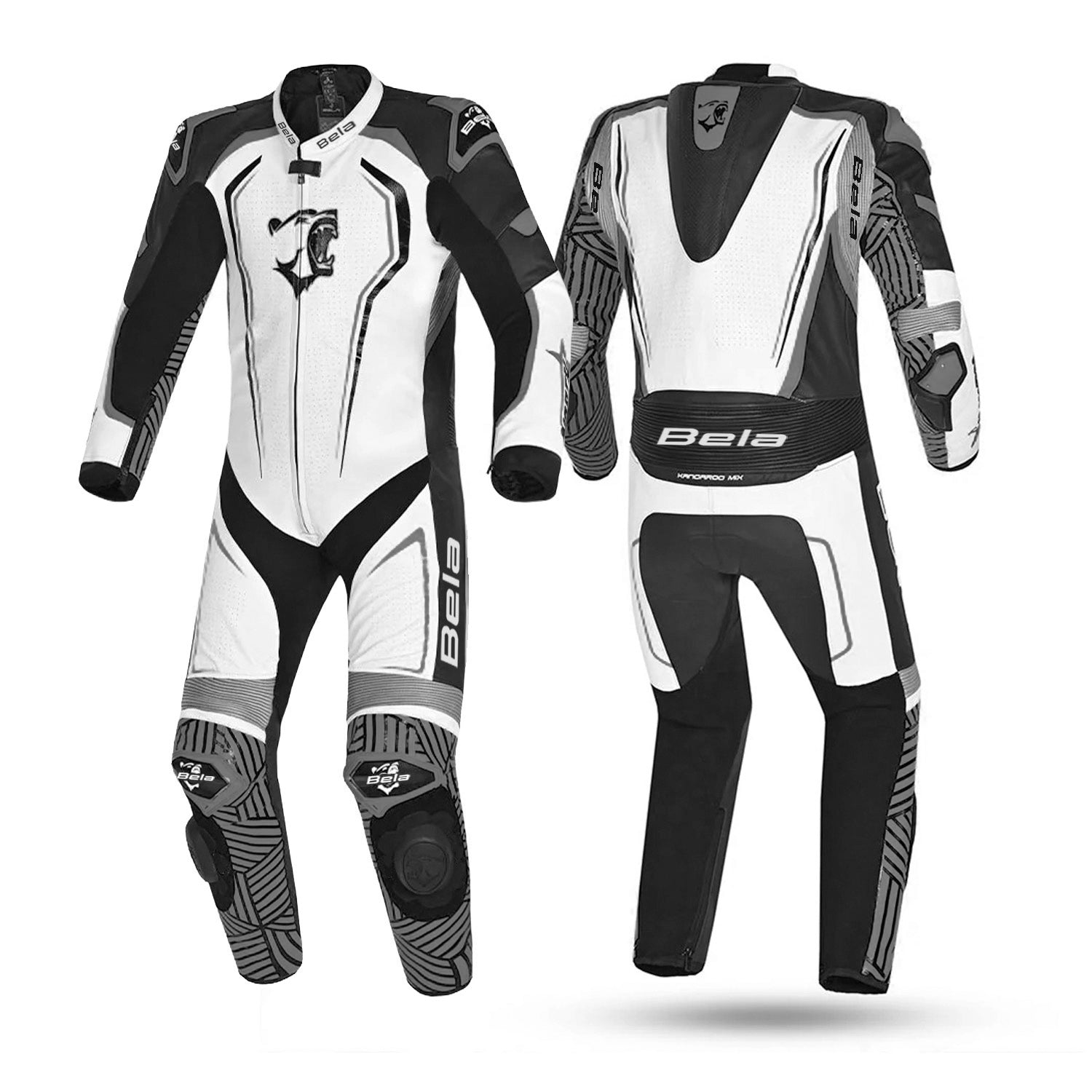 BELA NORTH STAR 1 PC Fatos De Moto Preto Branco – 2 – Maximomoto PT