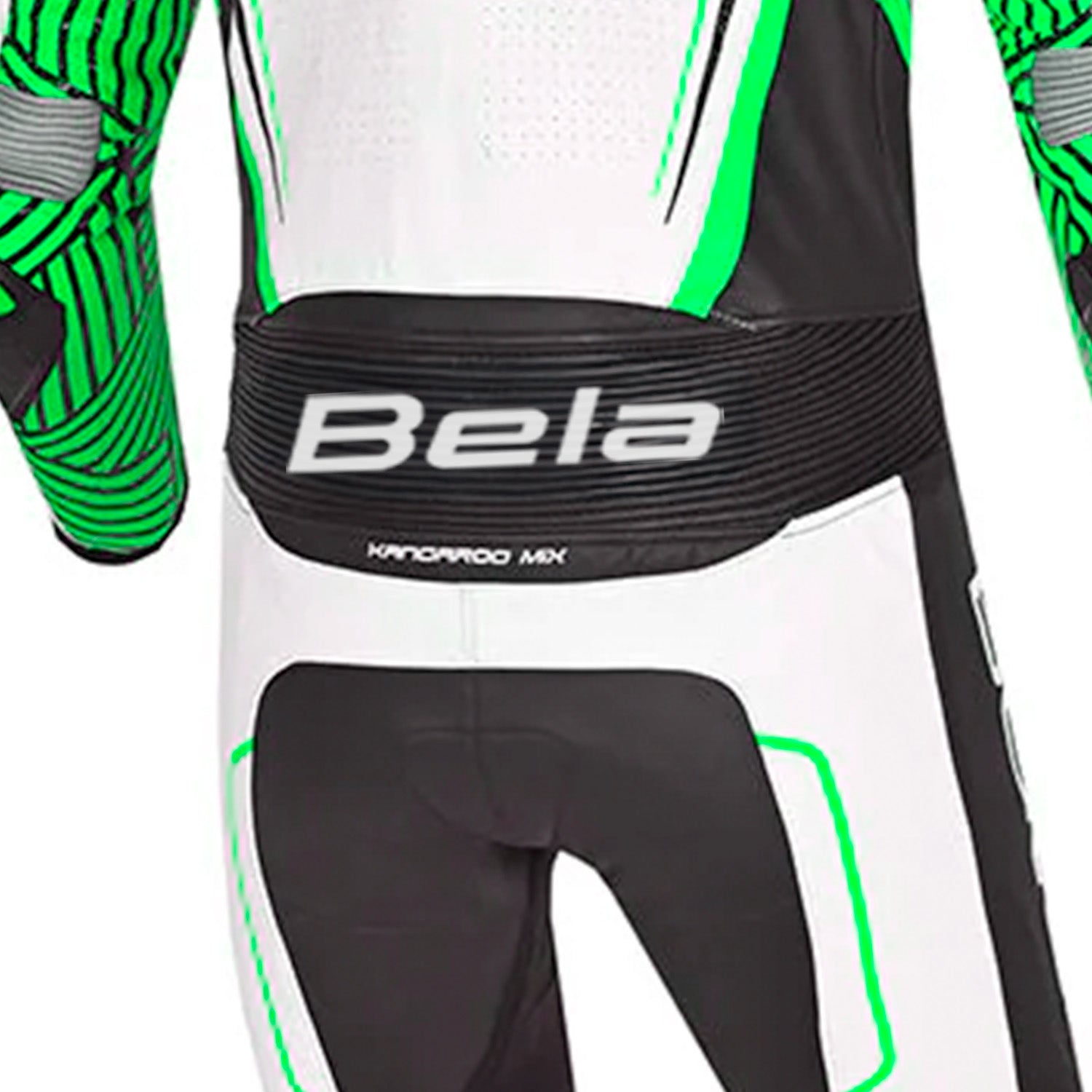 BELA NORTH STAR 1 PC Motorcycle Suits White Black Green – 6 – Maximomoto PT