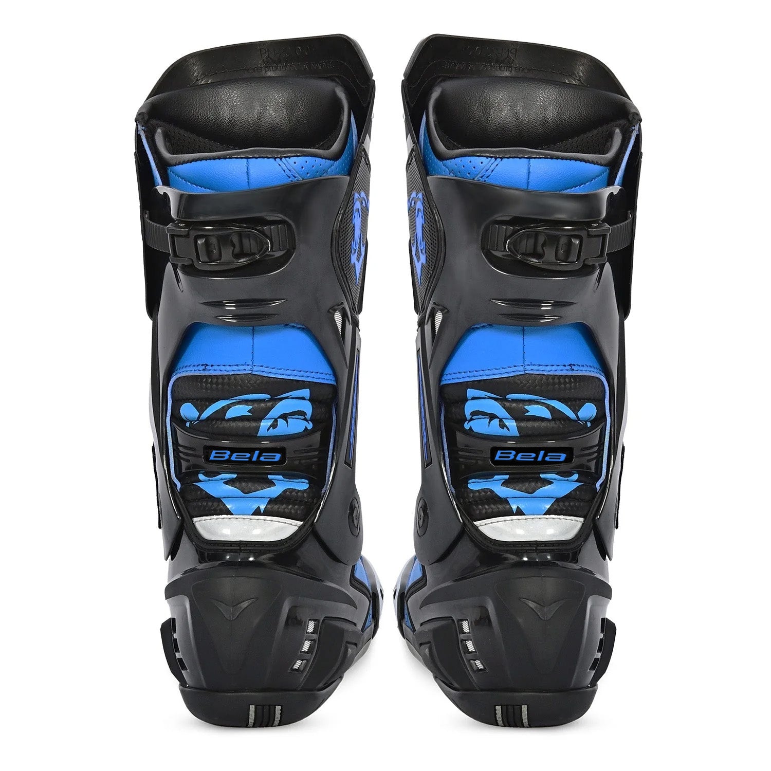 BELA SPEEDO 2.0 Couro Moto Botas Preto Azul – 5 – Maximomoto PT