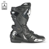 BELA RACE PRO (R-6) Black Leather Motorcycle Boots 