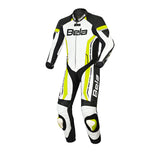 BELA ROCKET KIDS 1 PC Motorcycle Suit White Fluorescent Yellow
