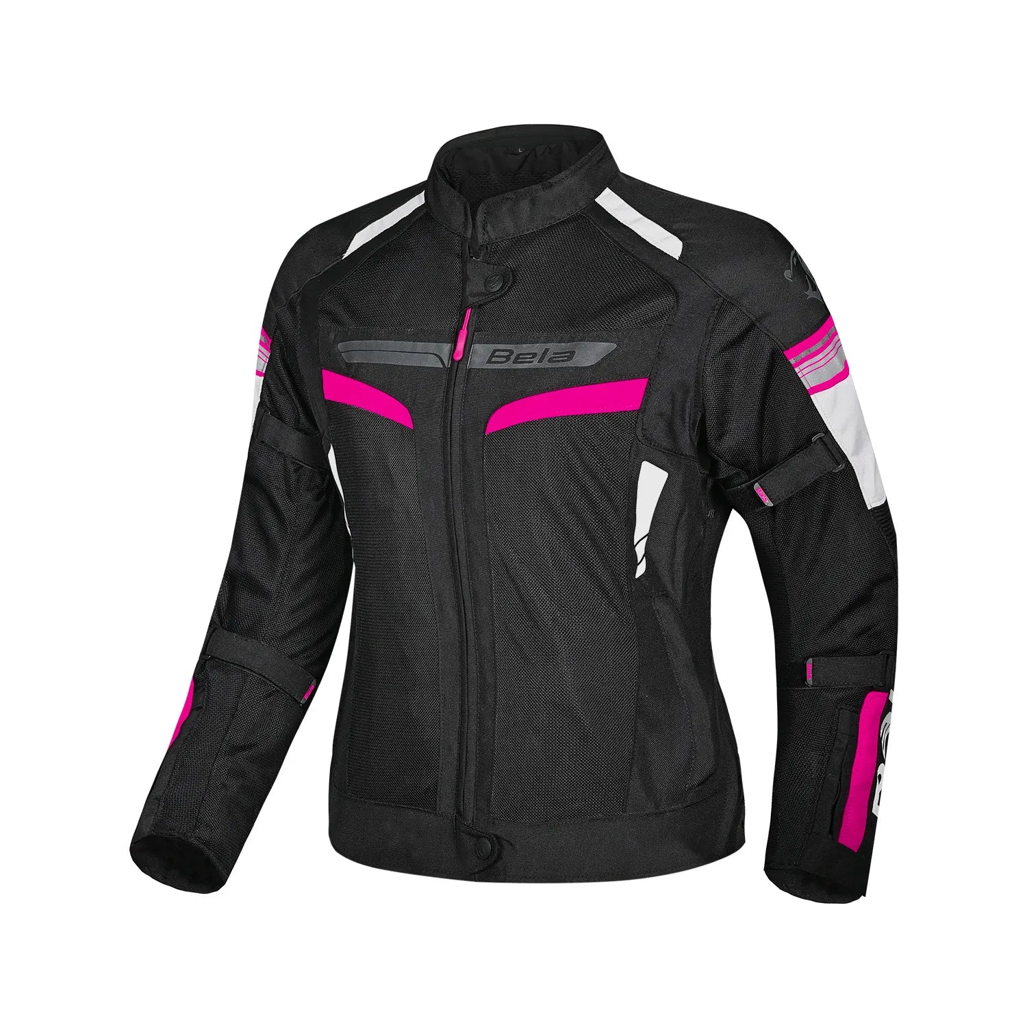 BELA SPRINTER Motorcycle Textiles for Women, Jackets in Black and Pink – 1 – Maximomoto PT