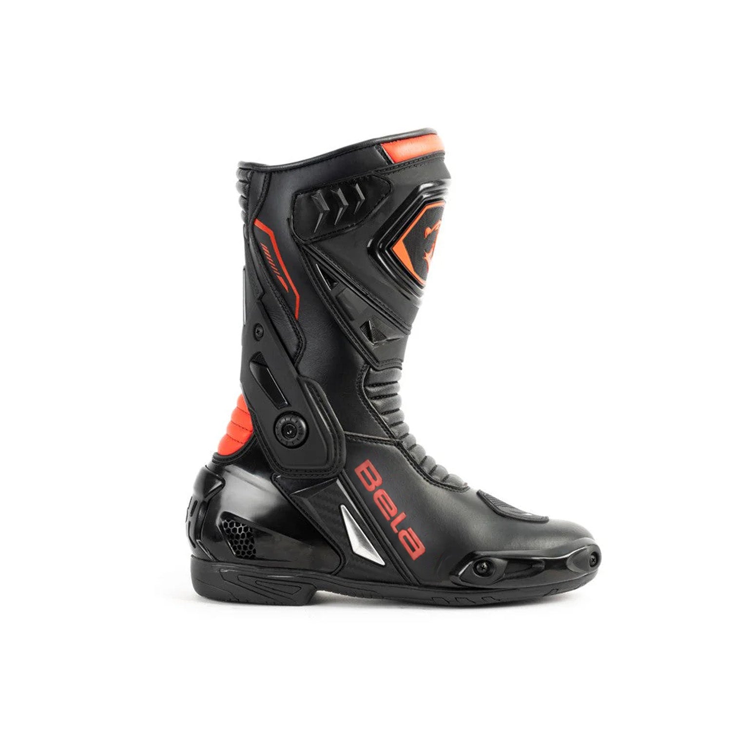 BELA THUNDER RACING Botas De Moto Couro Preto Vermelho – 2 – Maximomoto PT