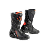BELA THUNDER RACING Botas De Moto Couro Preto Vermelho