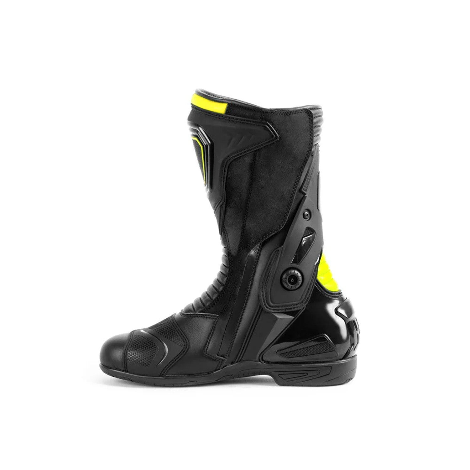 BELA THUNDER RACING Motorcycle Leather Boots Black Fluorescent Yellow – 3 – Maximomoto PT