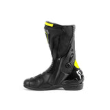 BELA THUNDER RACING Motorcycle Leather Boots Black Fluorescent Yellow