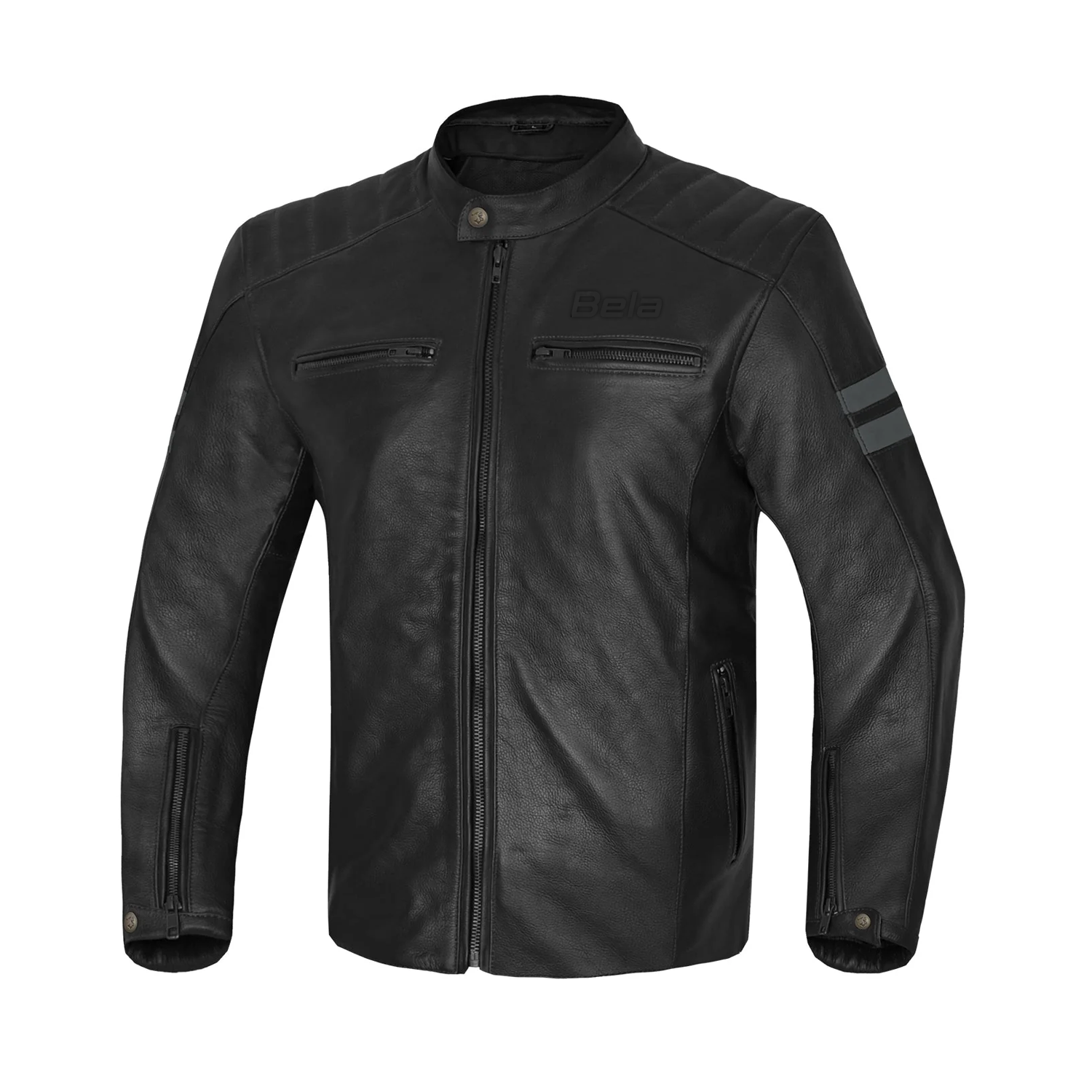 BELA PIEL STARK CASACOS DE MOTO HOMEM CINZA ESCURO ANTRACITE – 1 – Maximomoto PT