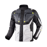 BELA NORDIC 4 Casacos De Moto Textil Gelo Cinza Preto Amarelo