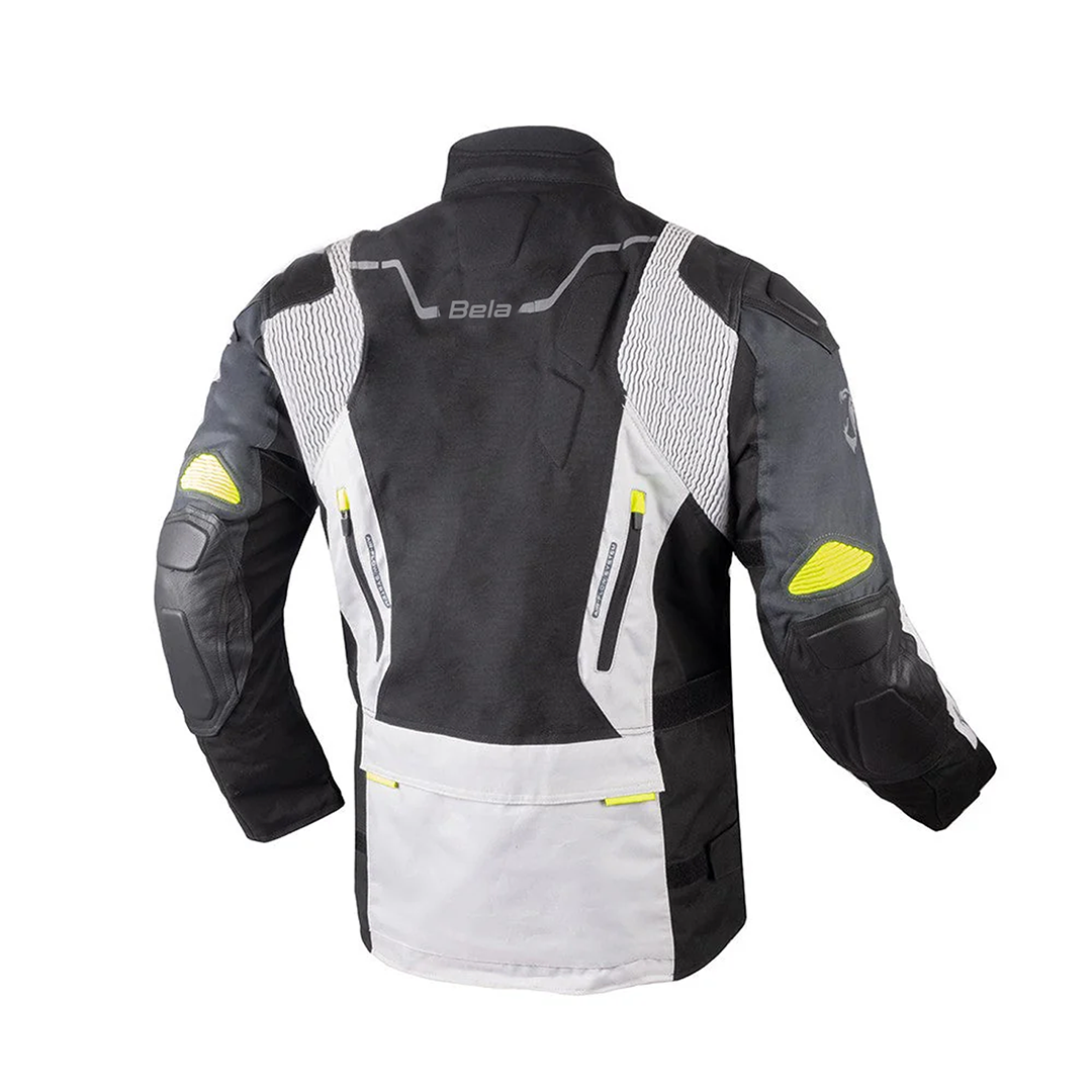 BELA NORDIC 4 Casacos De Moto Textil Gelo Cinza Preto Amarelo – 3 – Maximomoto PT