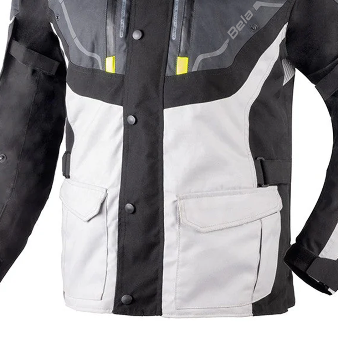 BELA NORDIC 4 Casacos De Moto Textil Gelo Cinza Preto Amarelo – 4 – Maximomoto PT