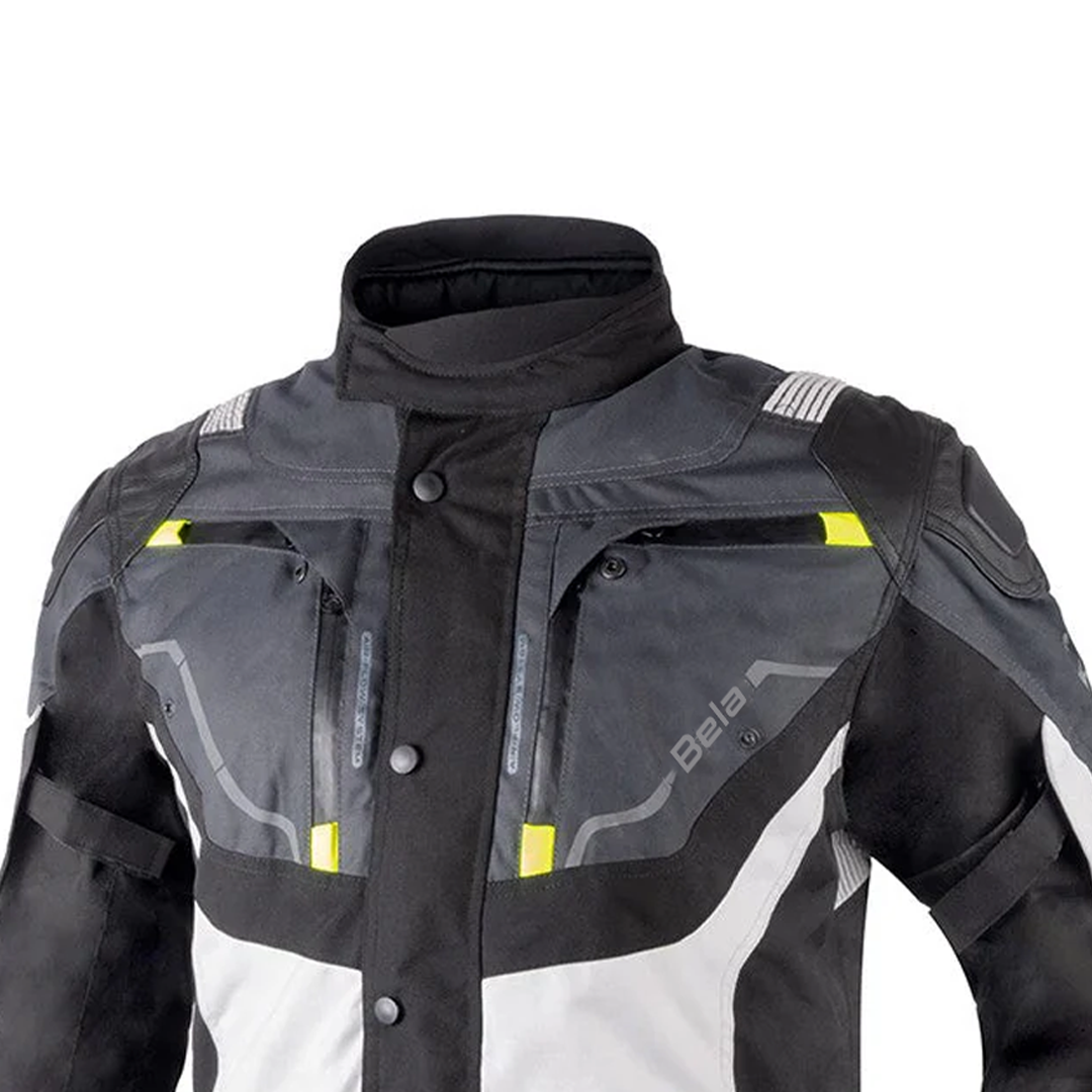 BELA NORDIC 4 Casacos De Moto Textil Gelo Cinza Preto Amarelo – 6 – Maximomoto PT