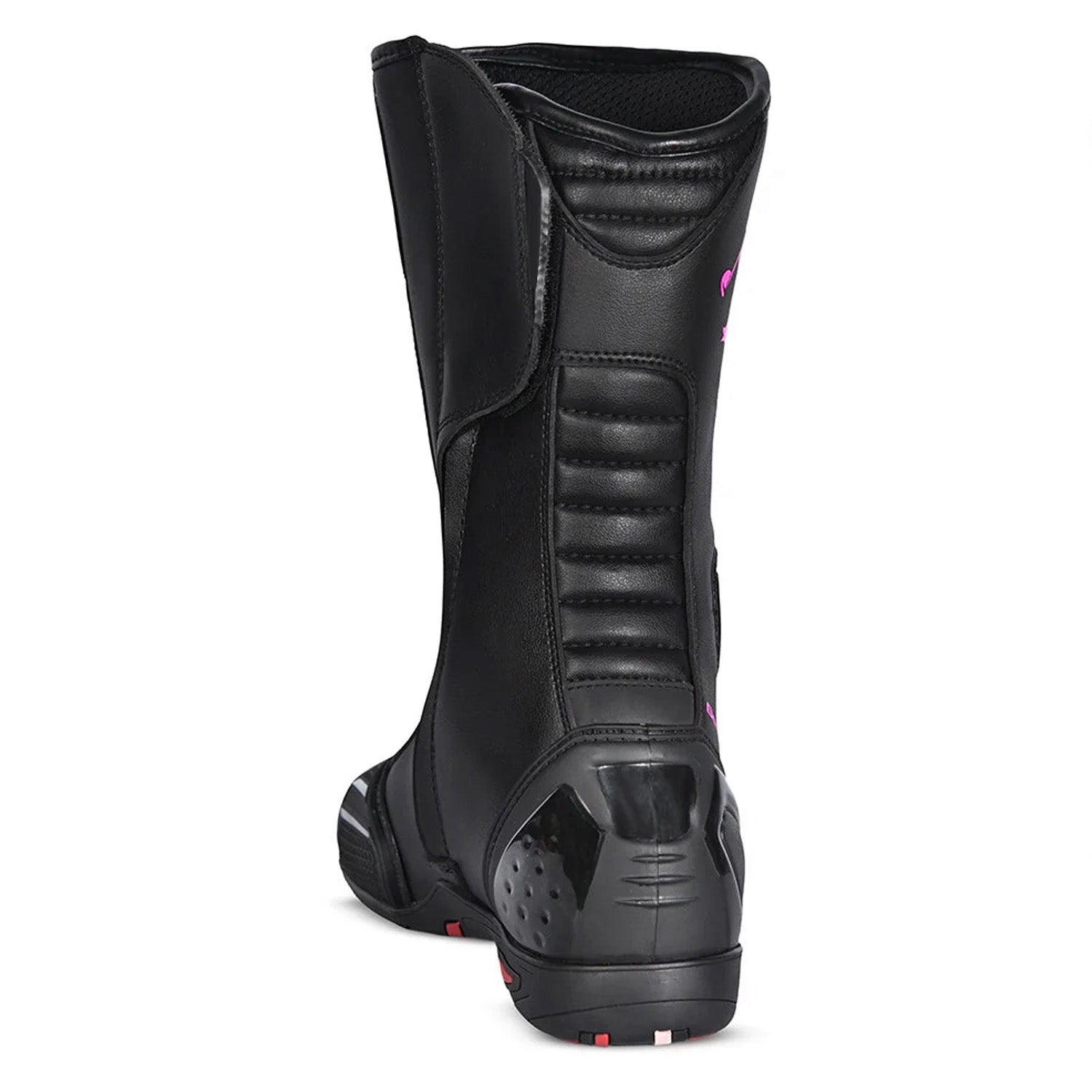 BELA STRIP Senhora Moto Couro Botas Preto Rosa Fluor – 4 – Maximomoto PT