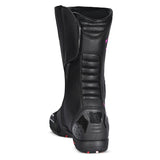 BELA STRIP Senhora Moto Couro Botas Preto Rosa Fluor