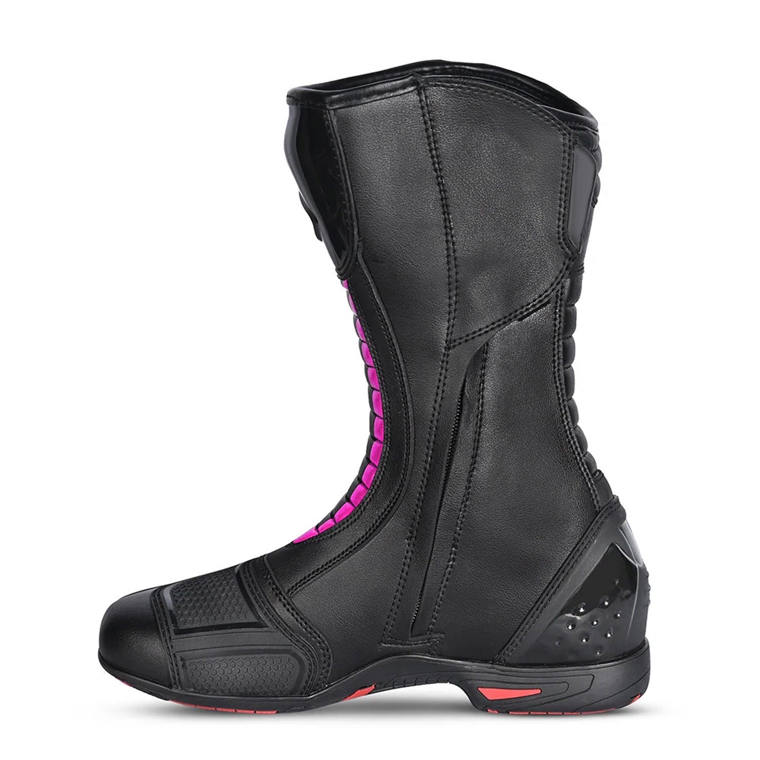 BELA STRIP Senhora Moto Couro Botas Preto Rosa Fluor – 7 – Maximomoto PT