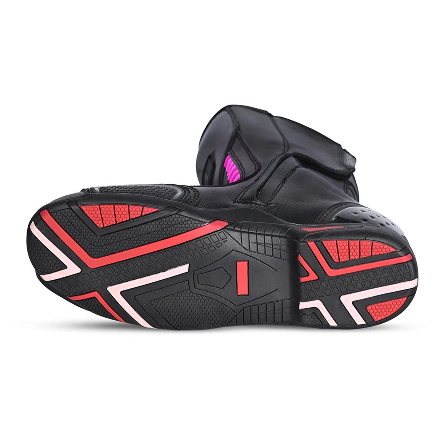 BELA STRIP Senhora Moto Couro Botas Preto Rosa Fluor – 8 – Maximomoto PT
