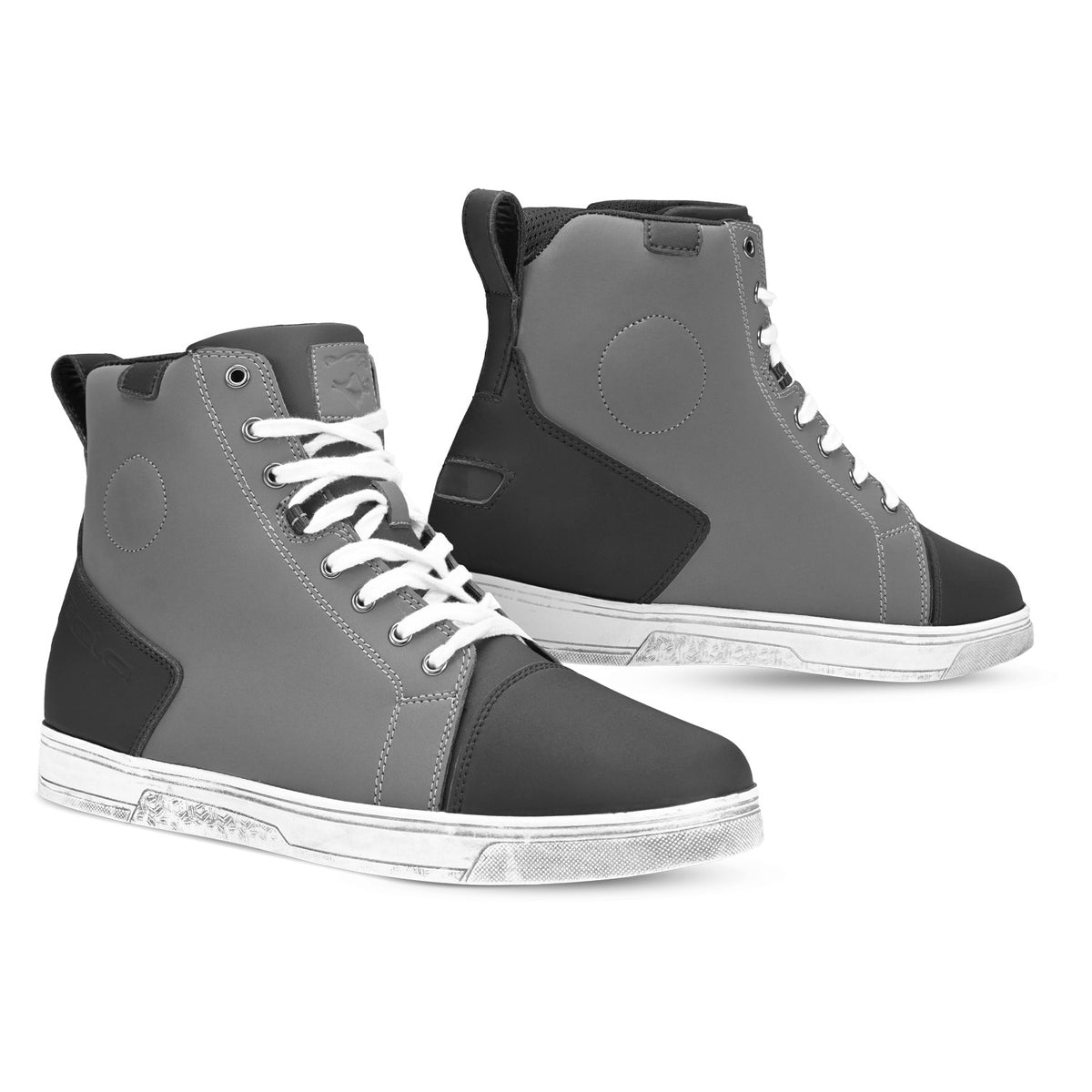 BELA APEX Moto Urban Botas Preto Cinza Branco