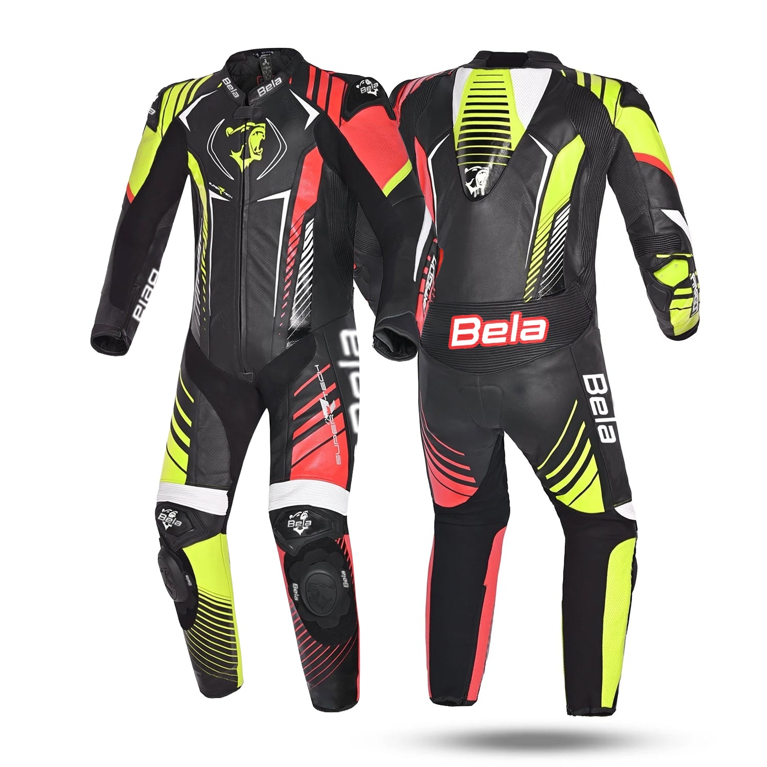 BELA ARAGONE 1 PC Motorcycle Suit Black Red Yellow – 2 – Maximomoto PT