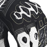 BELA ARMOUR PRO Moto Curta Luvas Preto Branco