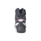 BELA BLAZE Botas De Moto Senhora Couro Preto Rosa
