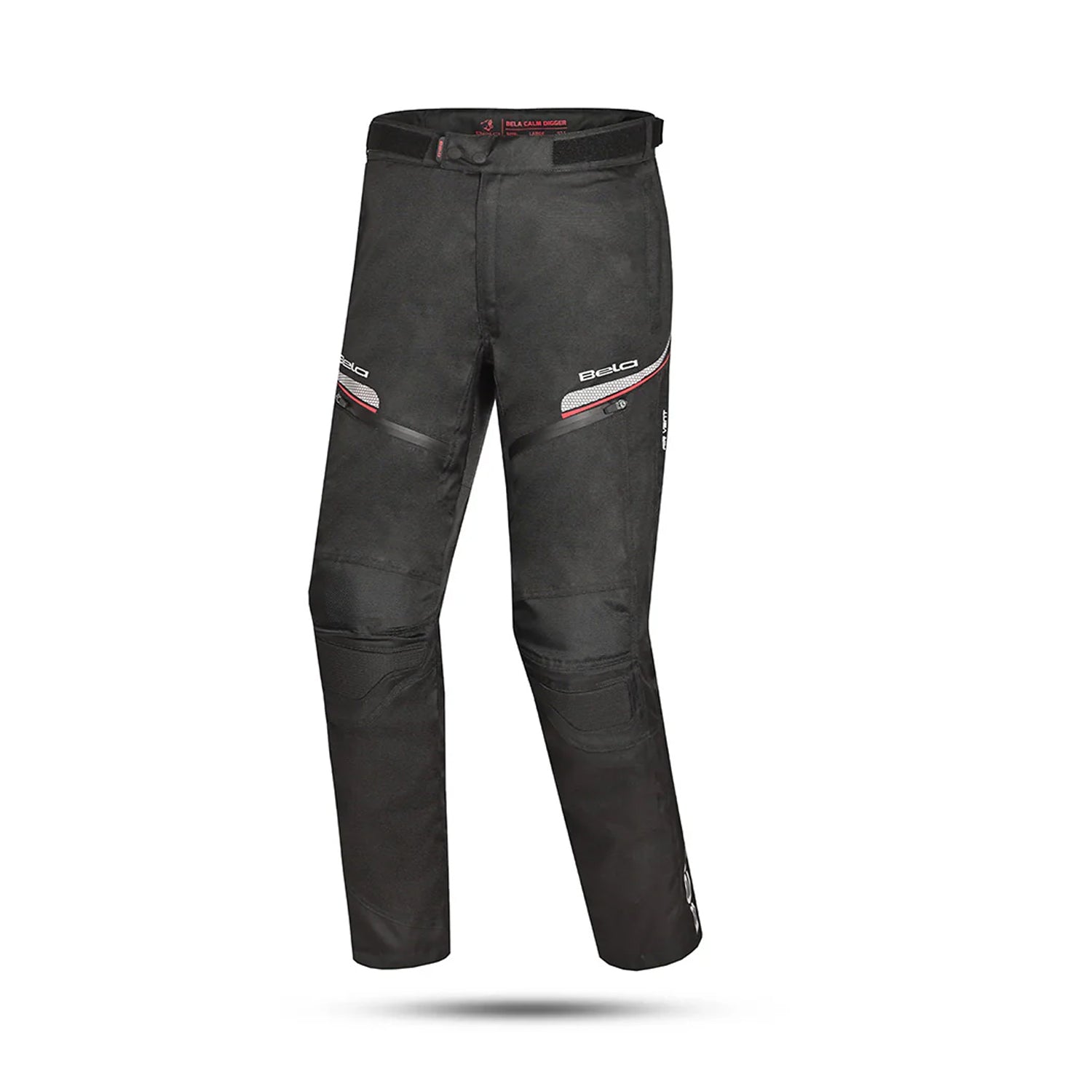 BELA CALM DIGGER Calcas De Moto Textil Preto Vermelho – 1 – Maximomoto PT