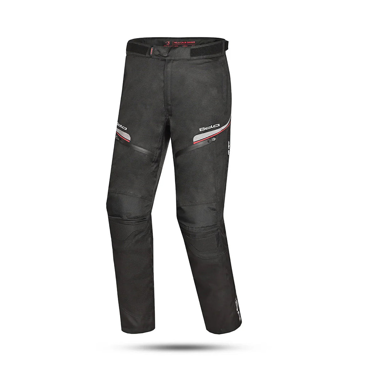 BELA CALM DIGGER Calcas De Moto Textil Preto Vermelho