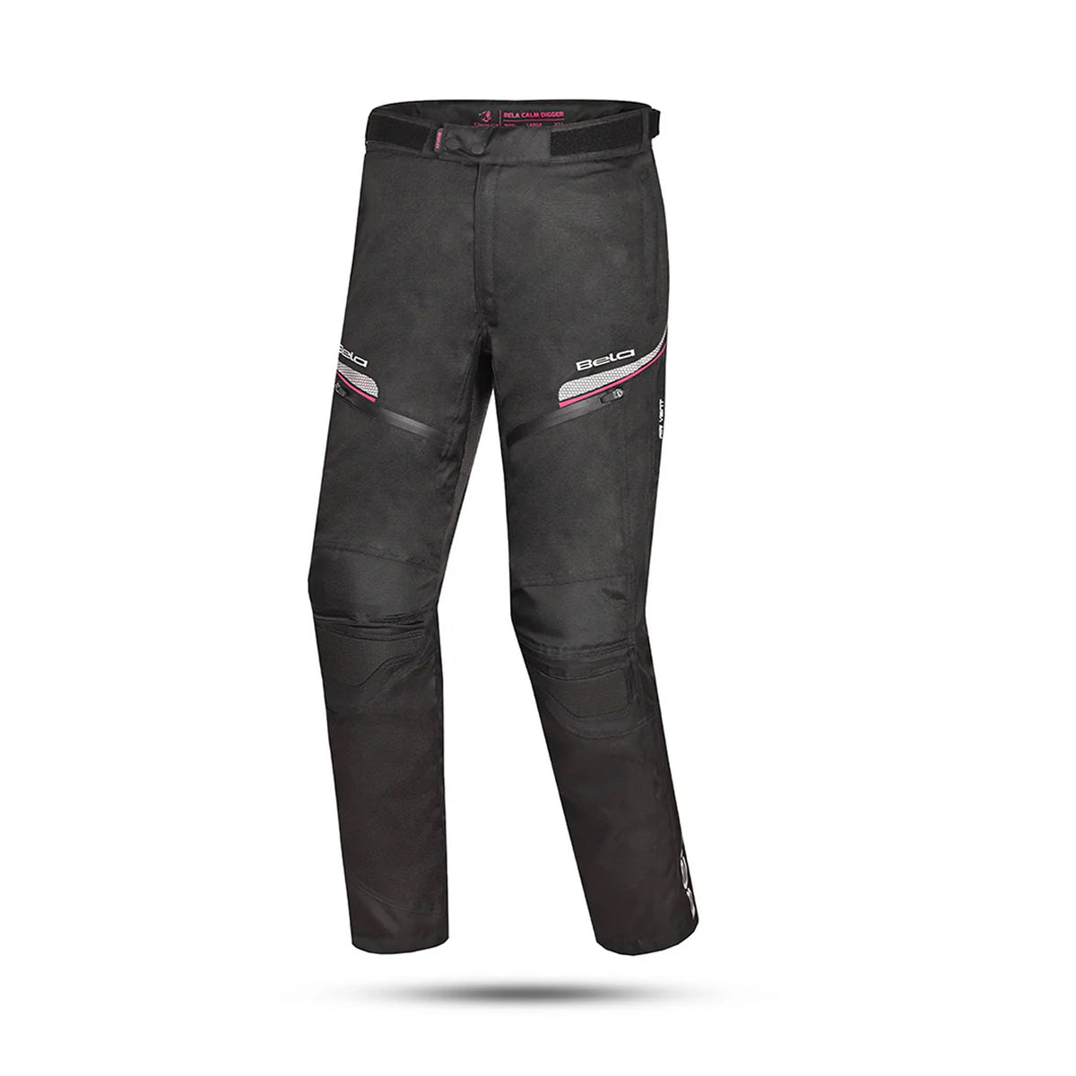 BELA CALM DIGGER Moto Textil Senhora Calcas Preto Rosa 30L