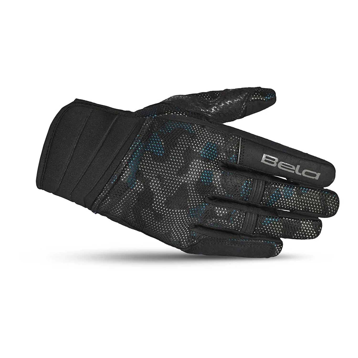 BELA CIRRUS CAMO Summer Motorcycle Textile Gloves Camouflage Blue Black – 5 – Maximomoto PT