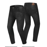 BELA CLARK Denim Jeans Moto Senhora Calcas Spray Preto