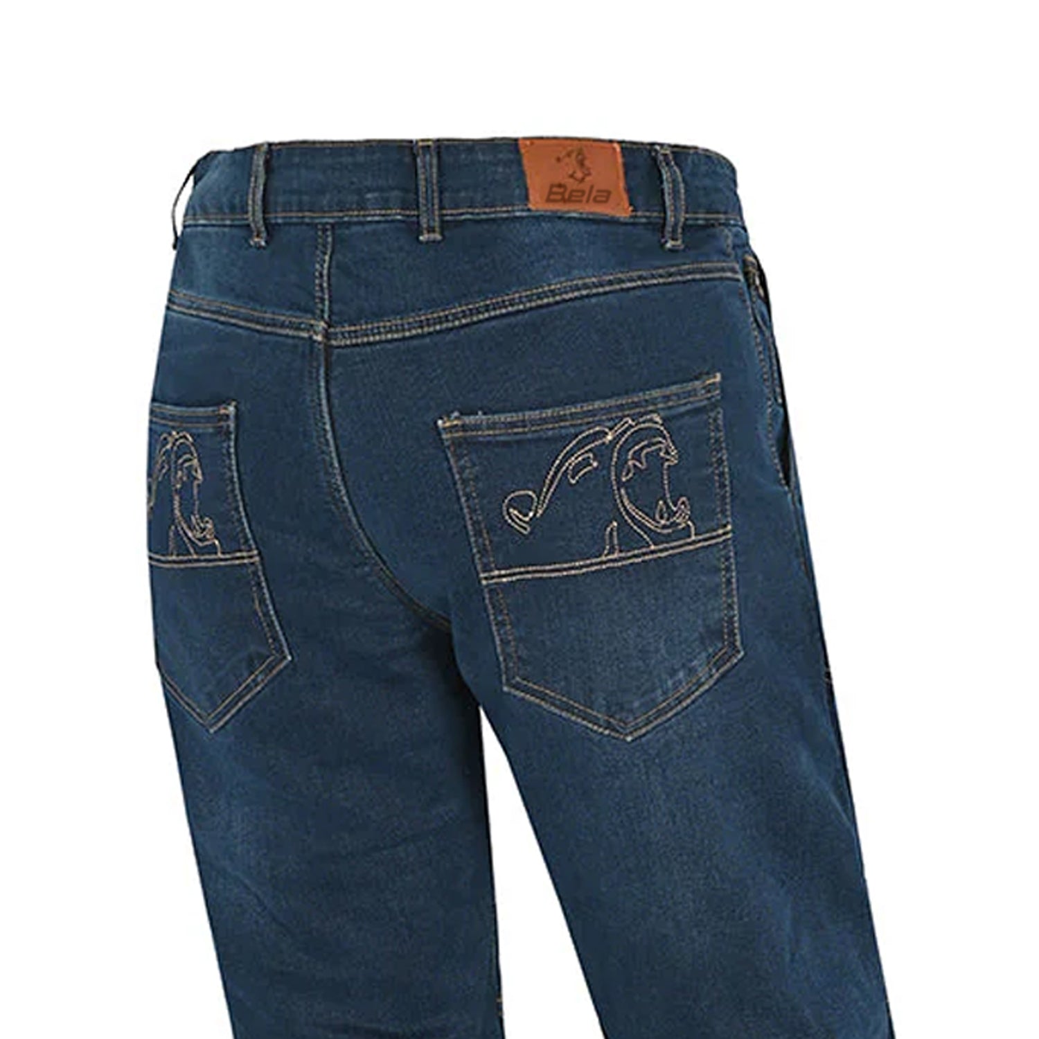 Beautiful Cowboy Jeans Crack Motorcycle Blue Pants – 4 – Maximomoto PT