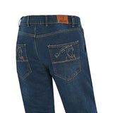Beautiful Cowboy Jeans Crack Motorcycle Blue Pants