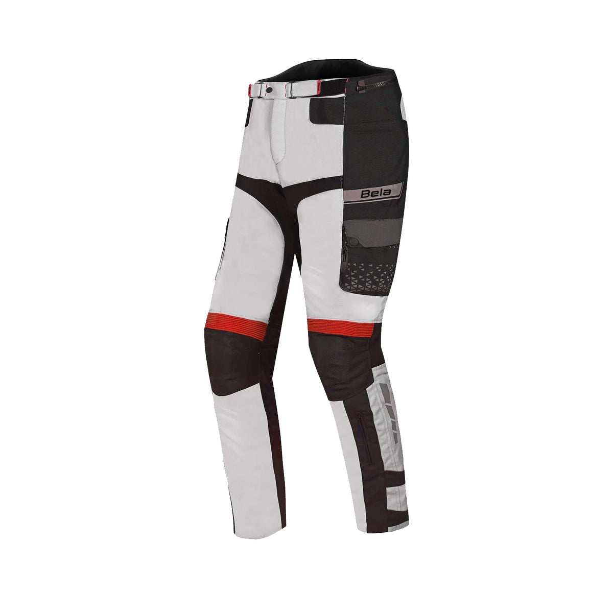 BELA CROSSROAD EXTREME WP Moto Textil Calcas Gelo Cinzento Vermelho