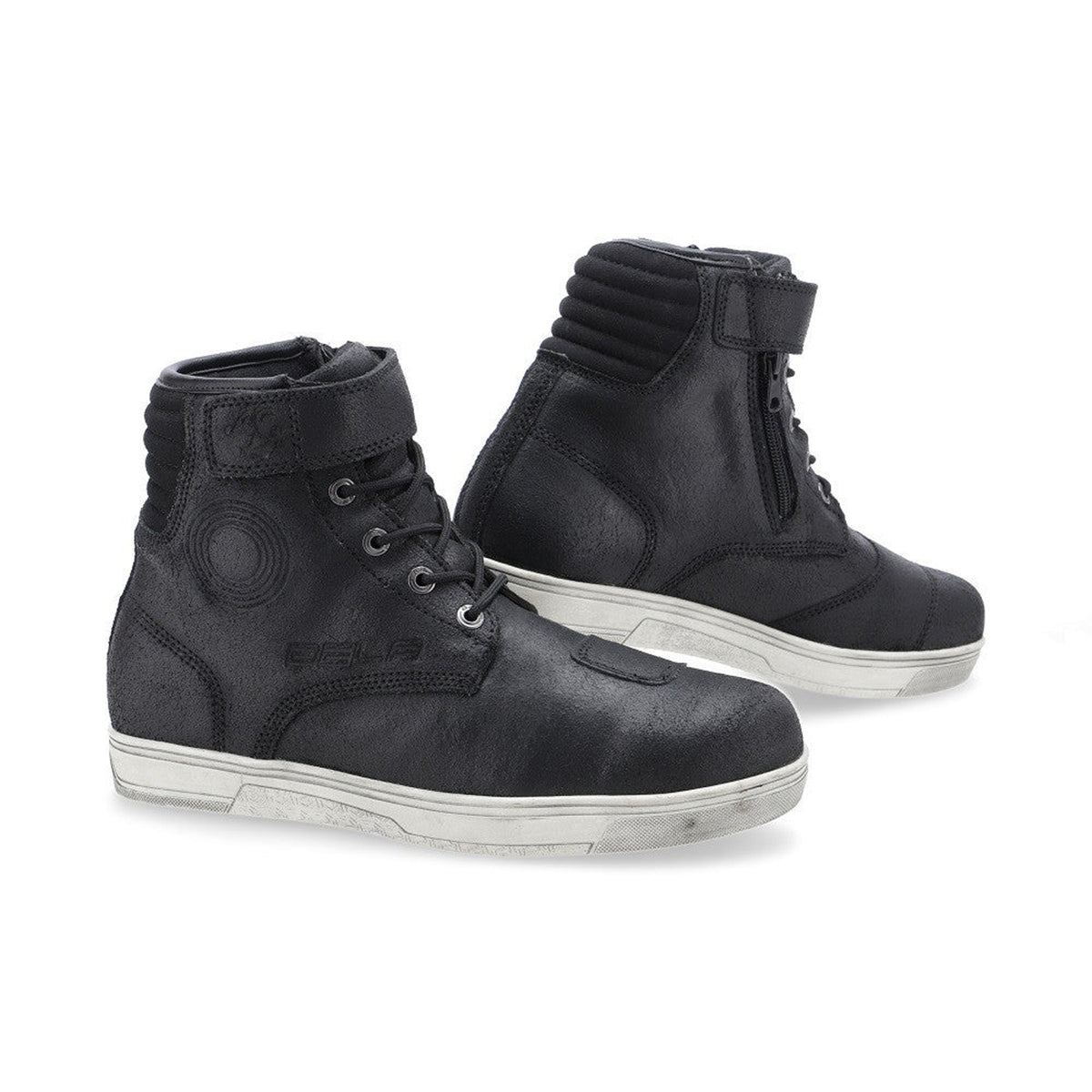 BELA Calvin Botas De Moto Couro Homem Preto