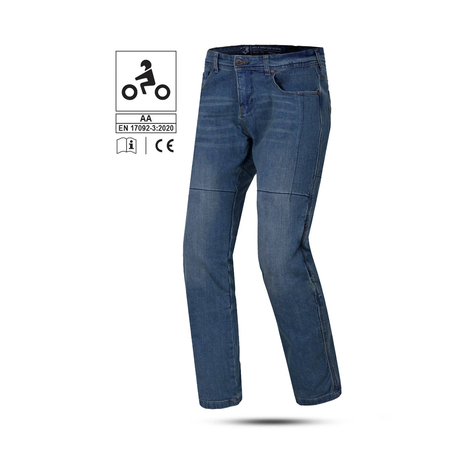 BELA DRIFTER JEANS DE MOTO PARA HOMEM 30L AZUL ÍNDIGO – 1 – Maximomoto PT
