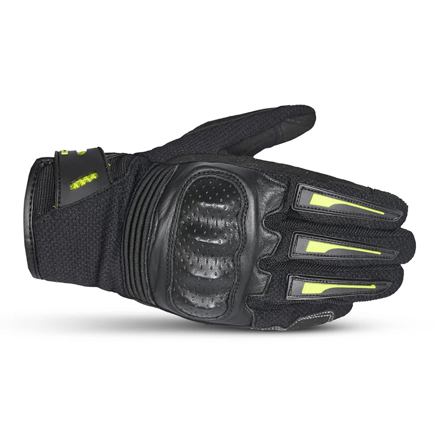 BELA DRIFT Women's Motorcycle Textile Gloves Black Fluorescent Yellow – 2 – Maximomoto PT