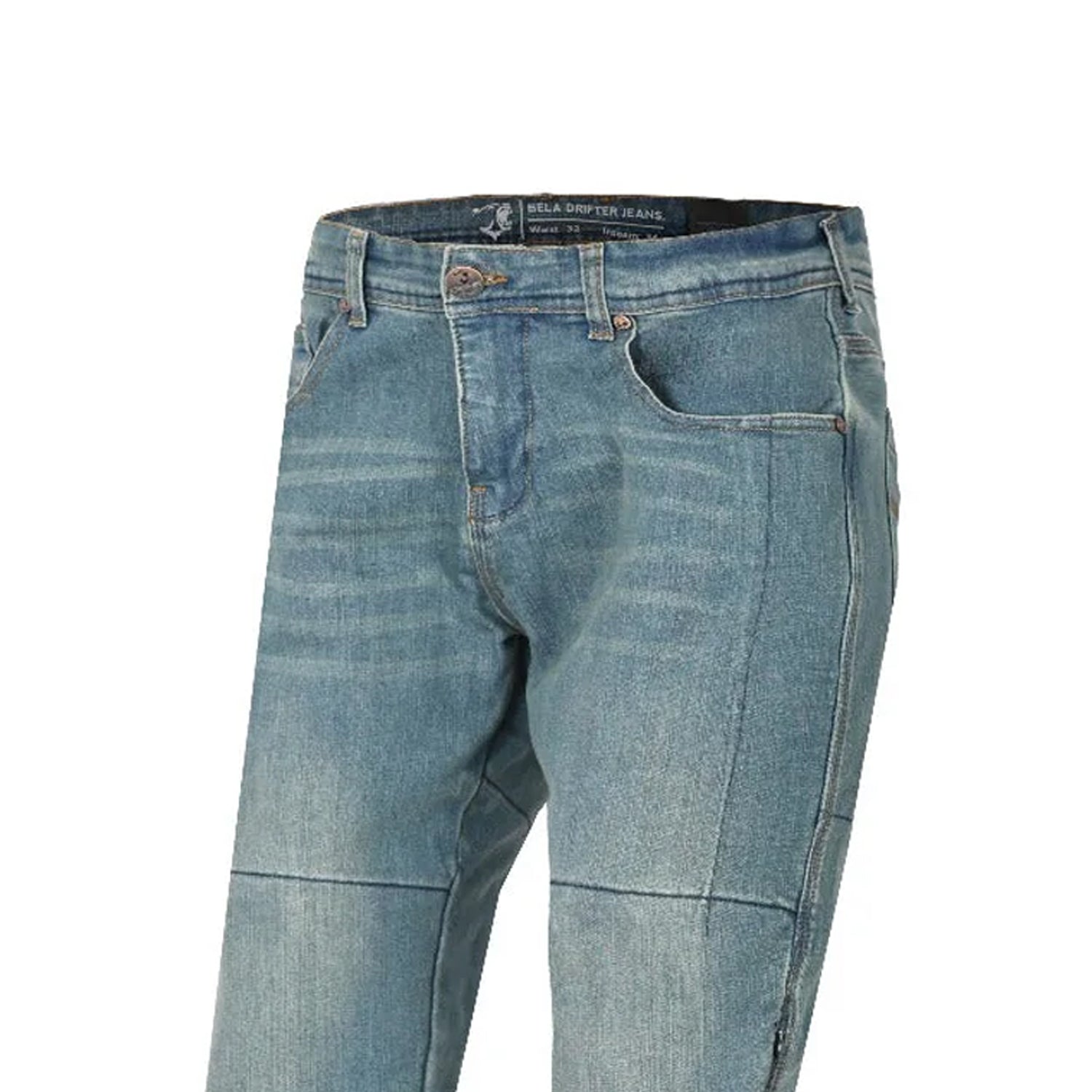 BELA DRIFTER VINTAGE Denim Jeans Moto Calcas Claro Azul 32L – 3 – Maximomoto PT